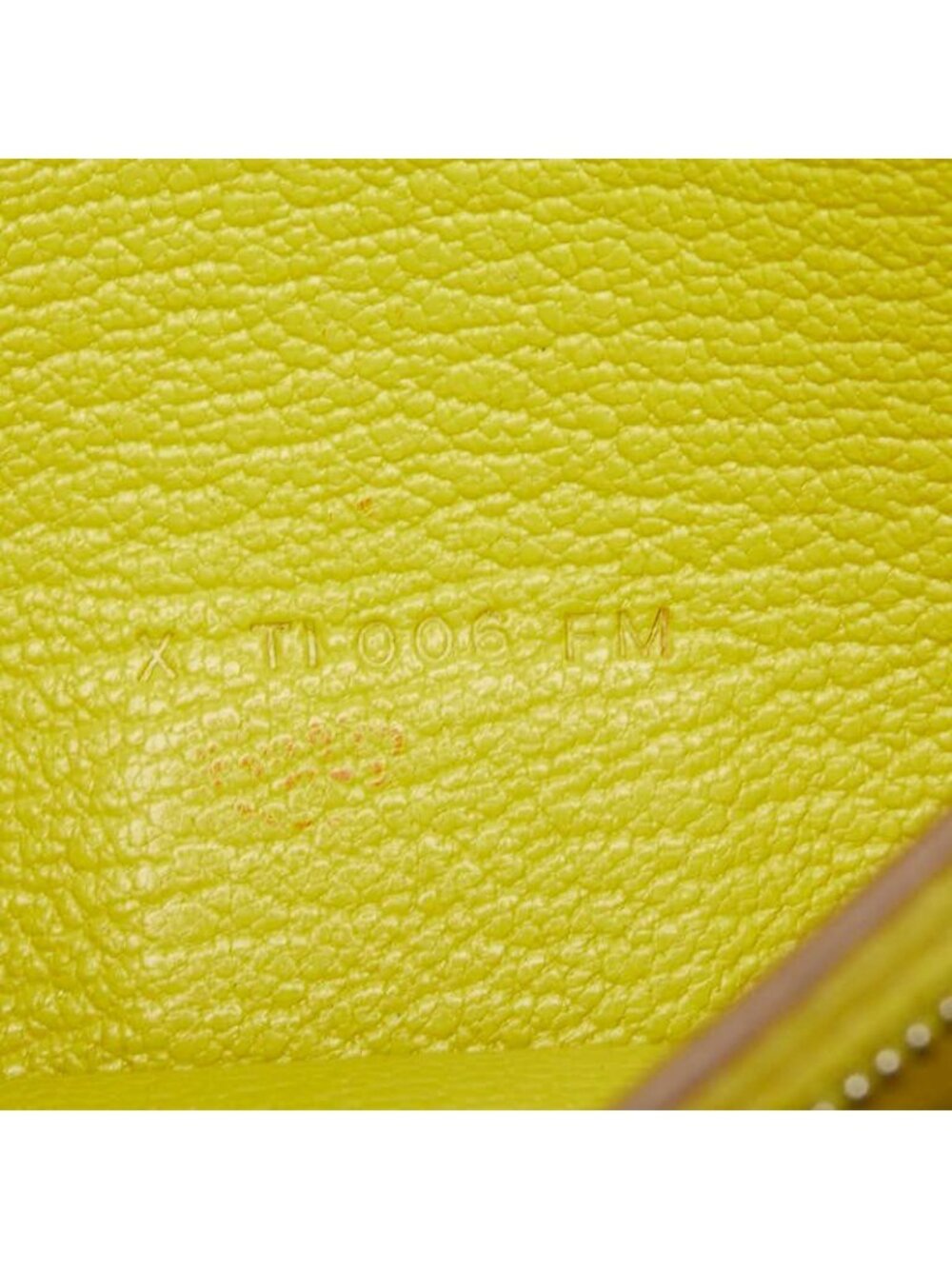 Hermes Bearn Souffle Bifold Wallet Lime Yellow Chevre - Picture 9 of 9